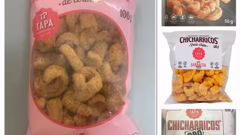 Nuevas marcas de torreznos con trazas de salmonella (Foto Aesan)