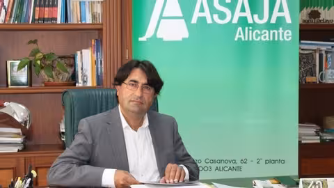 Jos&eacute; Vicente Andreu, presidente de Asaja Alicante (Foto Asaja)