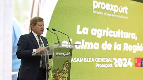 Mariano Zapata en la Asamblea General de Proexport (Foto Proexport) Archivo