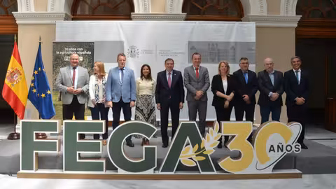 Planas en el 30 aniversario del FEGA (Foto MAPA)