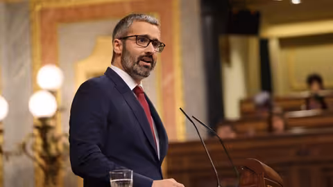 Francisco Lucas interviene en el Congreso (Foto PSRM-PSOE)