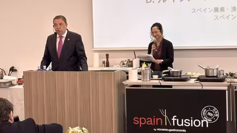 Luis Planas en la clausura de la Spain Food Nation Summit en Tokio (Foto MAPA)