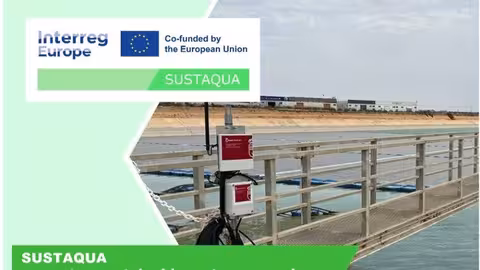 Parte del cartel informativo del proyecto europeo Sustaqua, liderado por la Regi&oacute;n de Murcia (Imagen CARM)