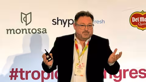 Thierry Athimon en el Fruitnet Tropicals Congress (Foto Montosa)