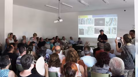 Presentaci&oacute;n de las actuaciones contra las inundaciones en Letur (Foto CHS)