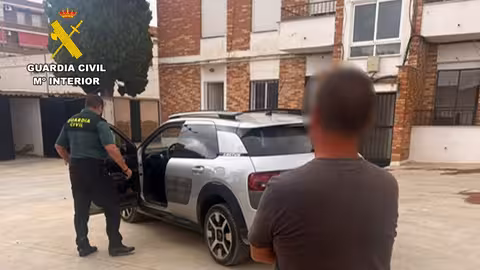 Detenido por dos incendios en Bullas (Foto Guardia Civil)