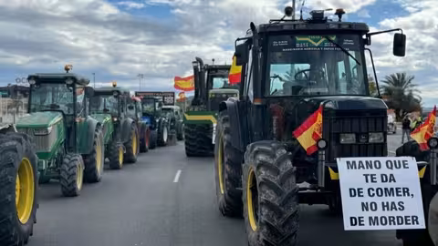 Protesta contra la imposici&oacute;n de aranceles (Foto Asaja Alicante)