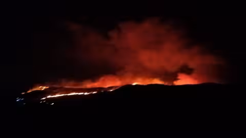 Incendio forestal declarado en Lubr&iacute;n (Foto Plan Infoca/Junta de Andaluc&iacute;a)