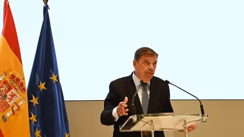 Luis Planas en la rueda de prensa tras una reuni&oacute;n del Consejo Agrario (Foto MAPA) Archivo
