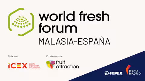 Cartel del World Fresh Forum dedicado a Malasia (Imagen Ifema)
