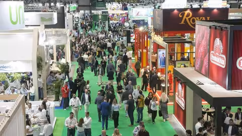 Uno de los pabellones de la feria en la edici&oacute;n de 2025 (Foto Fruit Attraction)