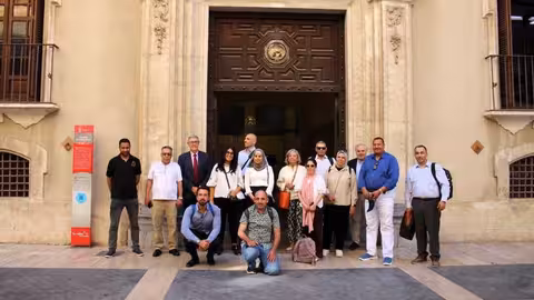 Visita de una delegaci&oacute;n de Jordania y Egipto a la Confederaci&oacute;n Hidrogr&aacute;fica del Segura (Foto CHS)
