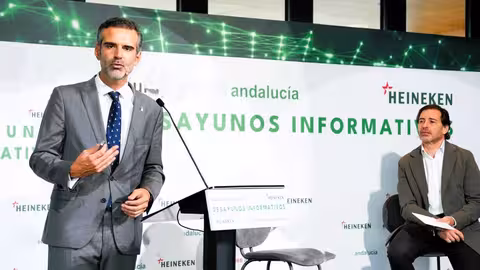 Mart&iacute;nez Pacheco en un desayuno EP (Foto Junta de Andaluc&iacute;a RTK)