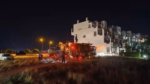 Fase final de los trabajos del canal afectado por da&ntilde;os de la DANA Alice que abastece pedan&iacute;as de Murcia y Torre Pacheco (Foto MCT)