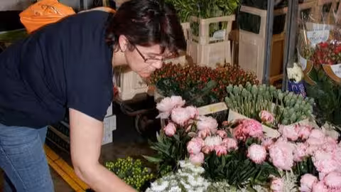 Puesto de venta de flor cortada (Foto UPA)