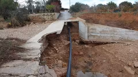 Da&ntilde;os por climatolog&iacute;a adversa en una finca agr&iacute;cola (Foto Uni&oacute;n de Uniones)