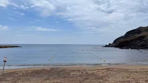 Zona del nuevo emisario del EDAR Mar Menor Sur (Foto CHS)