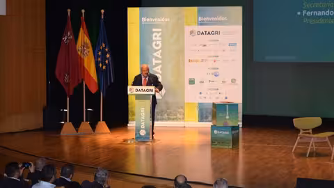 Miguel Padilla en la inauguraci&oacute;n de Datagri
