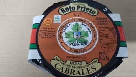 Queso de la DOP Cabrales Rojo Prieto (Foto @AESAN_gob_es)