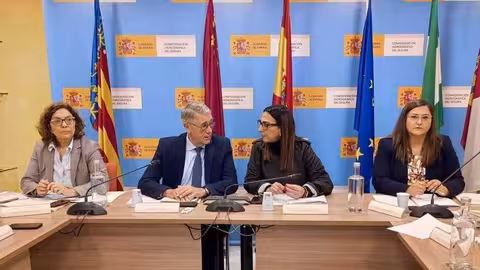 Rubira participa en la Junta de Gobierno de la CHS (Foto CARM)