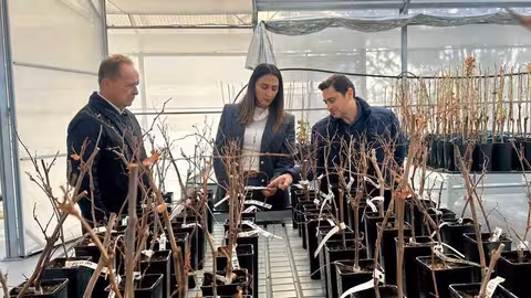 Rubira durante una visita al laboratorio de bioseguridad instalado en el Imida (Foto CARM)