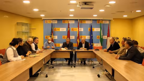 Urrea se re&uacute;ne con las comunidades de regantes del Guadalent&iacute;n (Foto CHS)