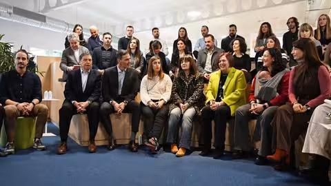 Pedro S&aacute;nchez, en el di&aacute;logo organizado con j&oacute;venes que se dedican a la actividad agraria. (Foto Pool Moncloa/Borja Puig de la Bellacasa). iHub La Vega Innova, Madrid