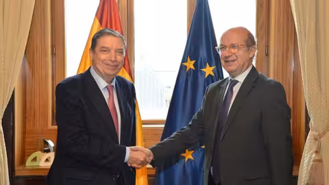 Luis Planas recibe&nbsp;al nuevo director de la Representaci&oacute;n de la Comisi&oacute;n Europea en Espa&ntilde;a, Daniel Calleja y Crespo (Foto MAPA)