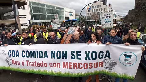 Protestas contra Mercosur (Foto Agromuralla RRSS) Archivo