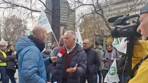 Luis Cortes en una protesta (Foto Uni&oacute;n de Uniones)