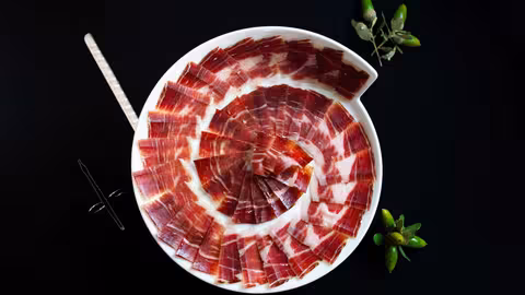 Plato de jam&oacute;n (Foto Consejo Regulador DOP Jabugo)