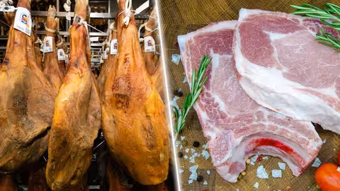 Jam&oacute;n y carne de cerdo (Foto Consejo Regulador de la DOP Jam&oacute;n y Paleta de Teruel)