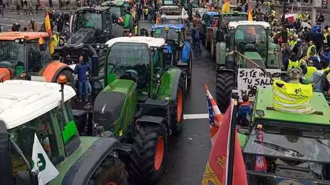 Tractorada en Madrid 11F (Foto La Uni&oacute; Llauradora en RRSSFB)