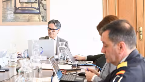 Juan Cascales preside la sesi&oacute;n del Comit&eacute; Ejecutivo (Foto MCT)