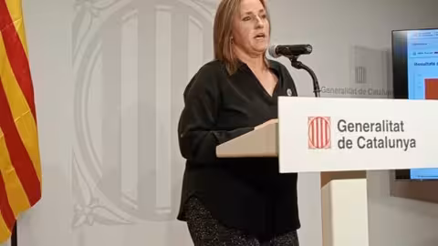 La coordinadora nacional de Uni&oacute; de Pagesos, Raquel Serrat, en la comparecencia del Departamento valorando los resultados (Foto Uni&oacute; de Pagesos)