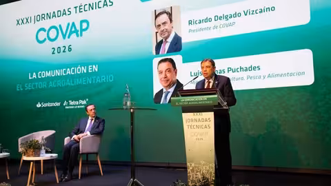 Planas en las jornadas t&eacute;cnicas sobre comunicaci&oacute;n de Covap (Foto MAPA)