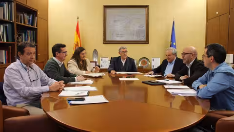 La CHS examina con responsables de la Junta de Castilla-La Mancha el estado de varios expedientes de regad&iacute;os sociales en Albacete (Foto CHS)