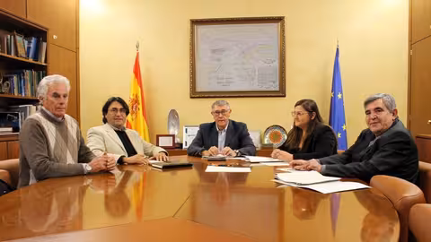 Reuni&oacute;n entre la CHS y Asaja Alicante (Foto CHS)