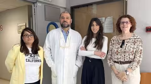Los investigadores del Grupo de Entomolog&iacute;a Agr&iacute;cola Mar&iacute;a Jos&eacute; Garc&iacute;a del Rosal, Enrique Quesada Moraga, F&aacute;tima Rueda Ma&iacute;llo e Inmaculada Garrido Jurado (Foto UCO)