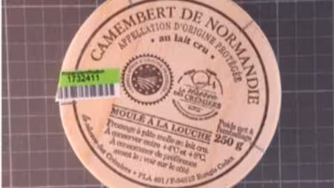 Alerta por presencia de Escherichia coli productora de toxinas Shiga (STEC) en queso Camembert (Foto @AESAN_gob_es)