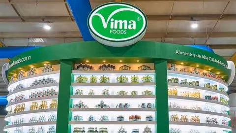 Stand de Vima Foods en una feria alimentaria (Foto Vimafoods)