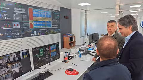 Visita a las obras de mejora y automatizaci&oacute;n de la potabilizadora de Letur (Foto MCT)