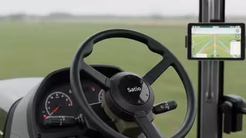 Autoguiado RTK para tractores (Foto Satio)