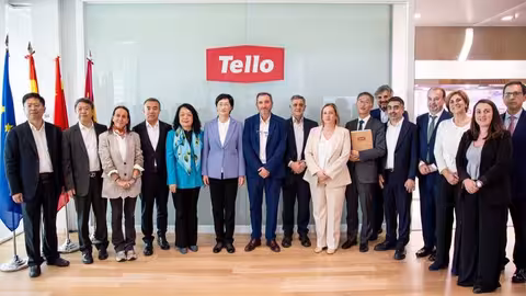 Visita de una delegaci&oacute;n china a Tello (Foto Grupo Tello)