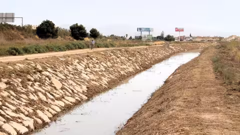Canal D-7 del Campo de Cartagena (Foto CHS)