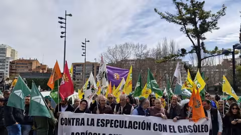 Protesta de agricultores en Valladolid (Foto COAG CyL) Archivo