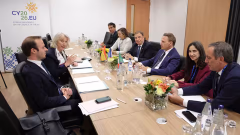 Luis Planas en Nicosia, en el marco del Consejo Informal de Ministros de Pesca de la UE (Foto MAPA)