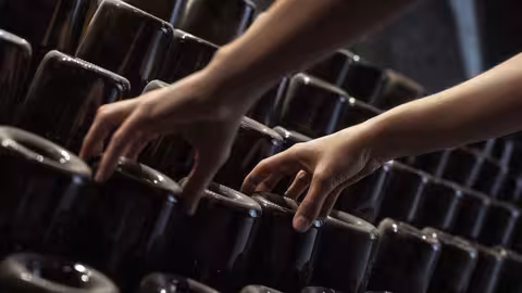 Removido en bodega (Foto Consejo Regulador DO Cava)