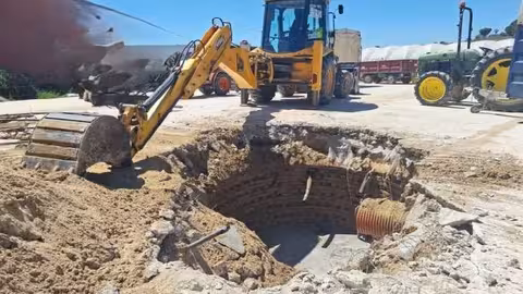 Inutilizaci&oacute;n de tres captaciones ilegales de aguas subterr&aacute;neas en Do&ntilde;ana (Foto Confederaci&oacute;n Hidrogr&aacute;fica del Guadalquivir)
