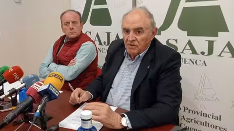 Rueda de prensa del presidente de Asaja Castilla-La Mancha, Jos&eacute; Mar&iacute;a Fresneda (Foto Asaja C-LM)